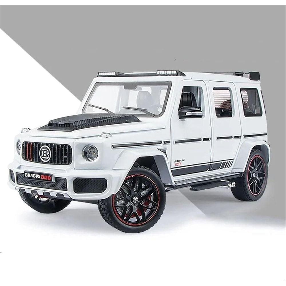 Carro de liga metálica fundida sob pressão Mercedes-Benz Brabus G80 em escala 1:24