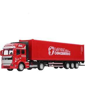 Modelo de caminhão porta-contêineres Toy 1:48 Scale Alloy High Simulation