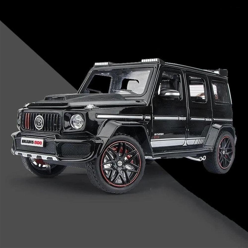 Carro de liga metálica fundida sob pressão Mercedes-Benz Brabus G80 em escala 1:24