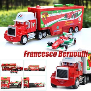 Conjunto de caminhões de brinquedo e carros esportivos, filme Disney Pixar Cars 2 3