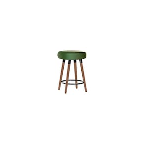 Banco Moderno Pé Palito Roma Slim Verde Casco 50cm