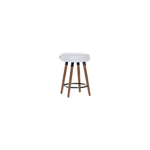 Banco Moderno Pé Palito Roma Slim Branco 50cm