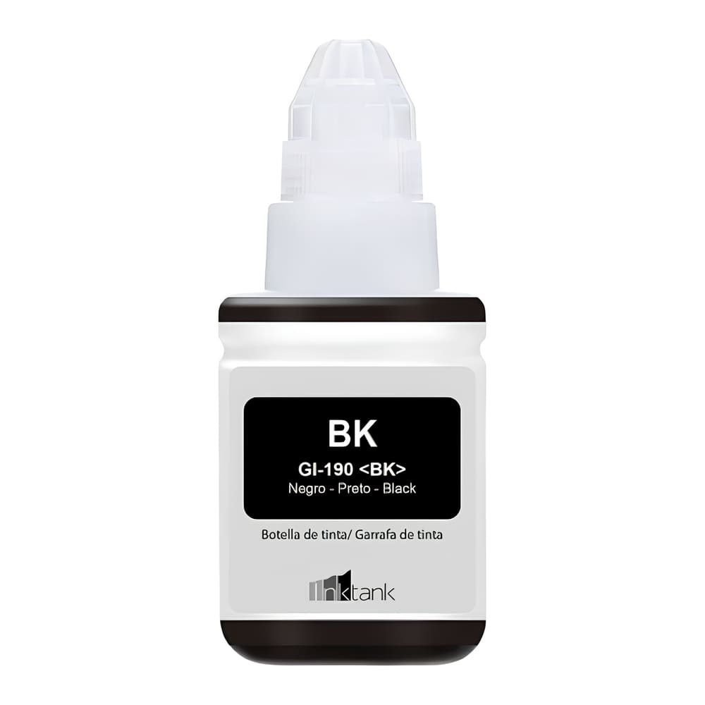 Refil de Tinta para Canon GI-190 Black Compatível