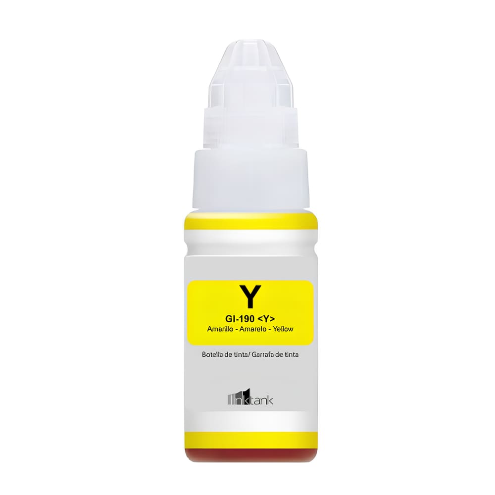 Refil de Tinta para Canon G3100 GI-190 Yellow Compatível