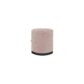Puff Confortável E Resistente Redondo Coliseu Rosê