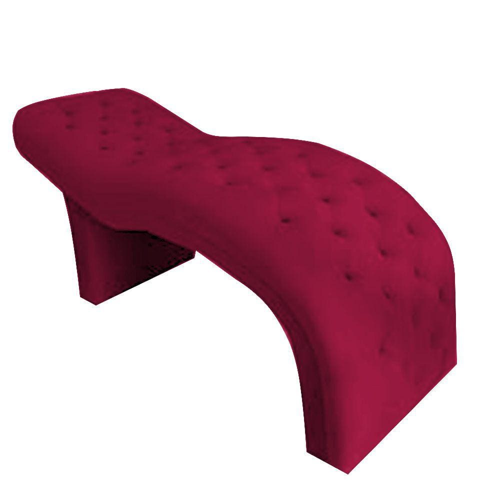 Maca Mesa Consultório Estética Facial Cílios Sobrancelha Vermelho Suede