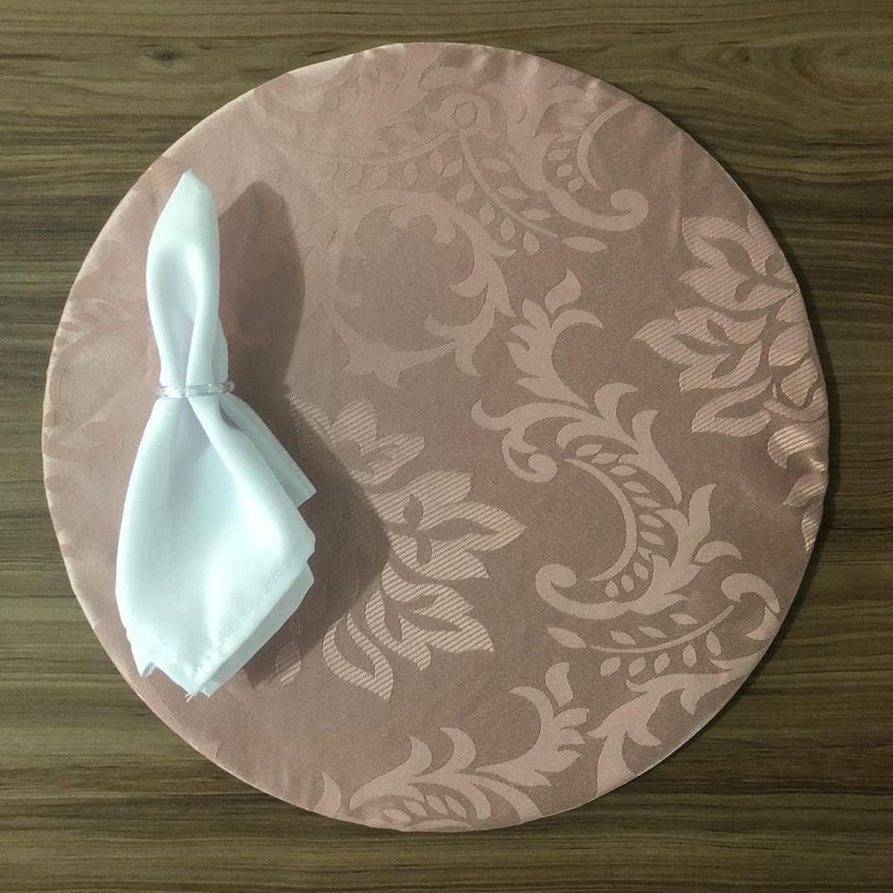 Jogo De Sousplat De Tecido 2 Lugares Completos Branco