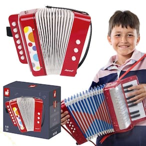 Acordeon Sanfona Instrumento Musical Infantil Confetti Janod