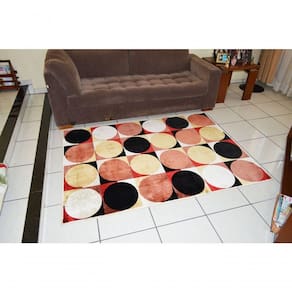 Tapete Veludo 1.00m X 1.50m Marbella Moderno Dama-4 Rayza