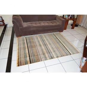 Tapete Veludo 2.00m X 2.50m Marbella Moderno Kilim Vitral-3 Rayza