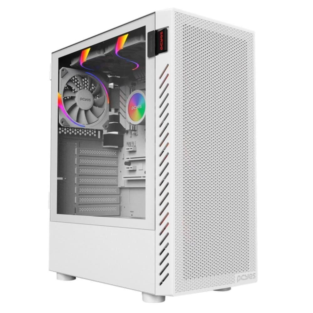 Gabinete Gamer Bolter White Ghost - Lateral Em Vidro - Pcyes - Gbwgpbr