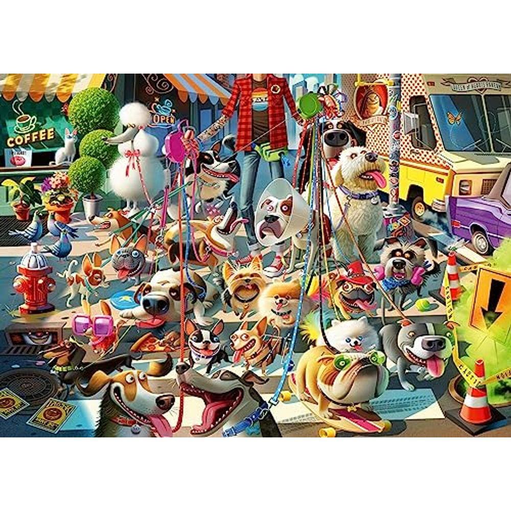 Quebra-cabeça Ravensburger The Dog Walker 500 peças