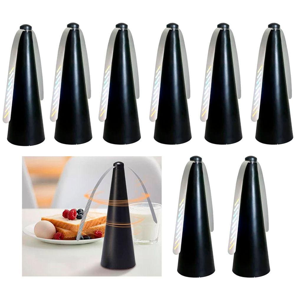 Ventilador Repelente Kit 8 Uni Anti Inseto Mosquito Mosca Pernilongo Portatil Mesa Casa Jardim Quintal Acampamento Piquenique Previne Doenças