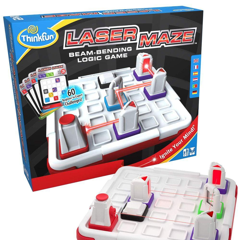 Brain Game Ravensburger Think Fun Laser Maze para crianças maiores de 8 anos