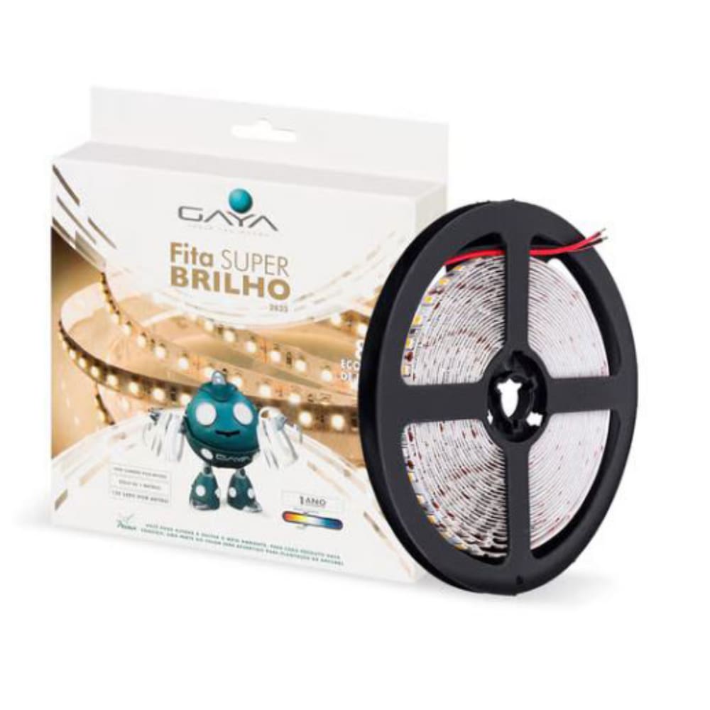 Fita Led 12w Por Metro 12v Ip20 Rolo Com 5 Metros Gaya