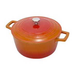 Panela Caçarola 28cm Revestimento Cerâmica Antiaderente Fundo Indução Cook&Chef 6,9L Mimo Style Laranja