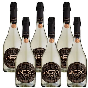 Cx 6 Espumante Brut Branco Ponto Nero Enjoy Viognier 750 ml