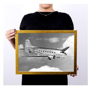 Quadro Decorativo / Poster Com Moldura Avião drd1504