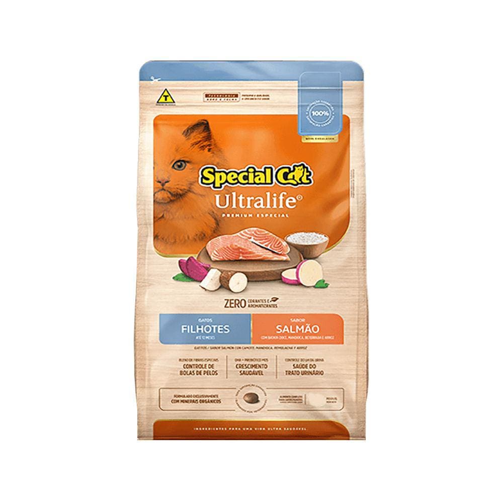 Ração Special Cat Ultralife Filhotes Salmão 10,1kg