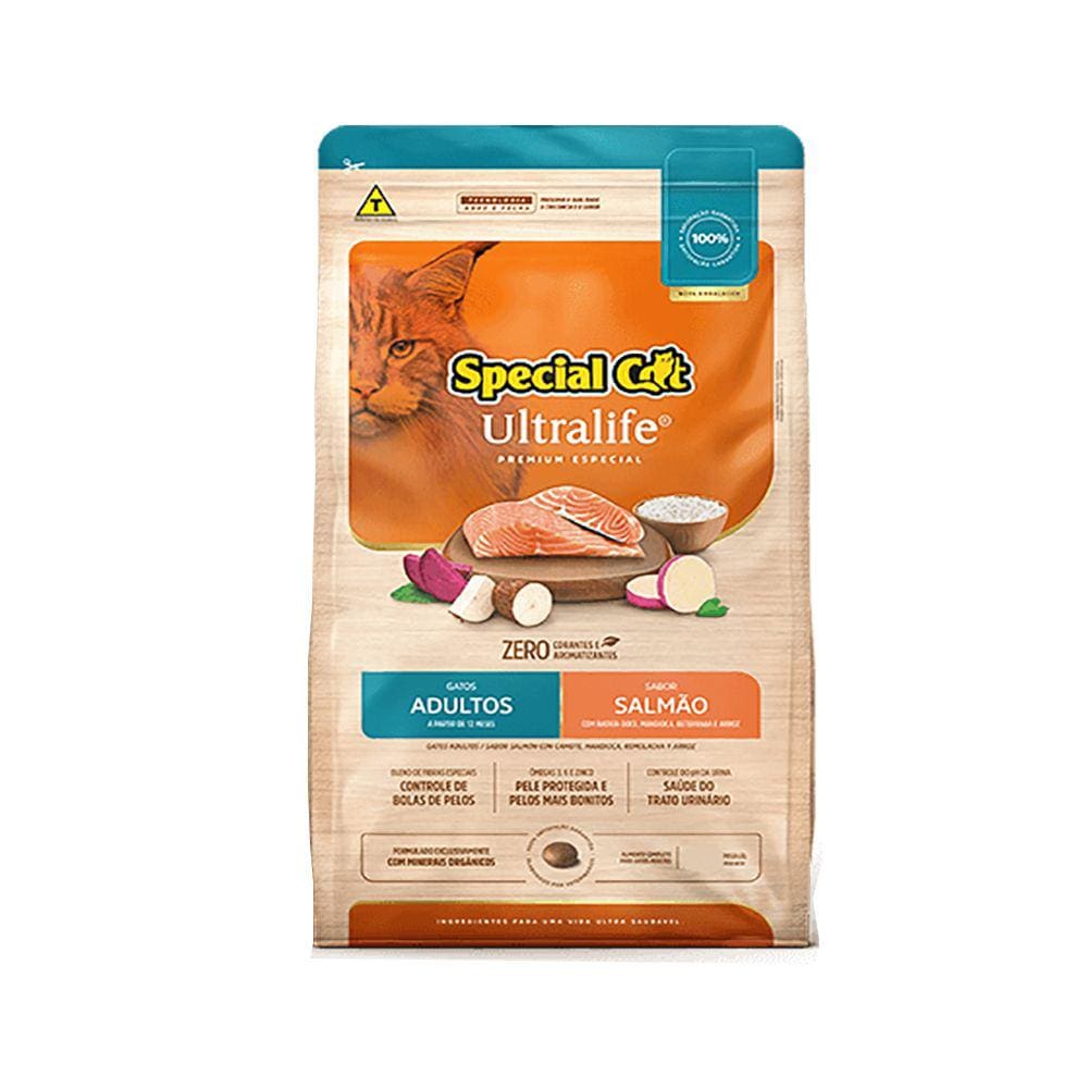 Ração Special Cat Ultralife Adultos Salmão 1kg