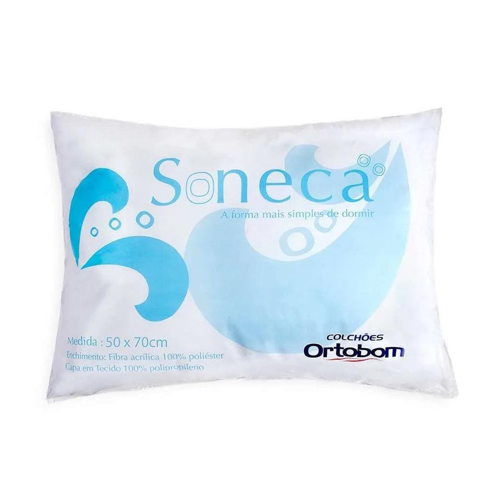 Travesseiro Ortobom Soneca Fibra Siliconizada 50x23
