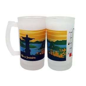 Caneca Vidro Chopp Cerveja Cristo Redentor Rio de Janeiro