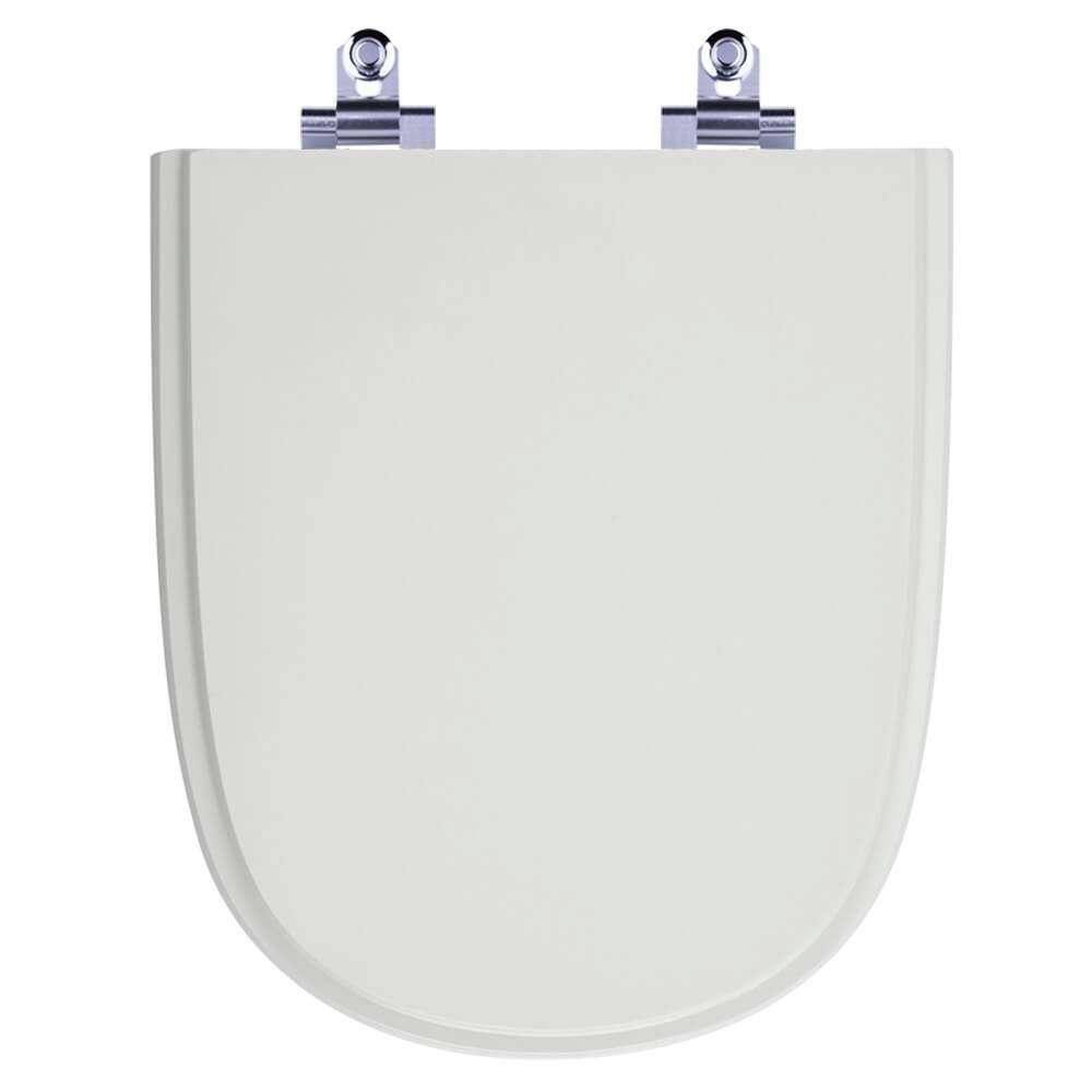 Assento Sanitário Laqueado Soft Close Ezedra Sterling Silver (cinza Claro) Para Vaso Ideal Standard