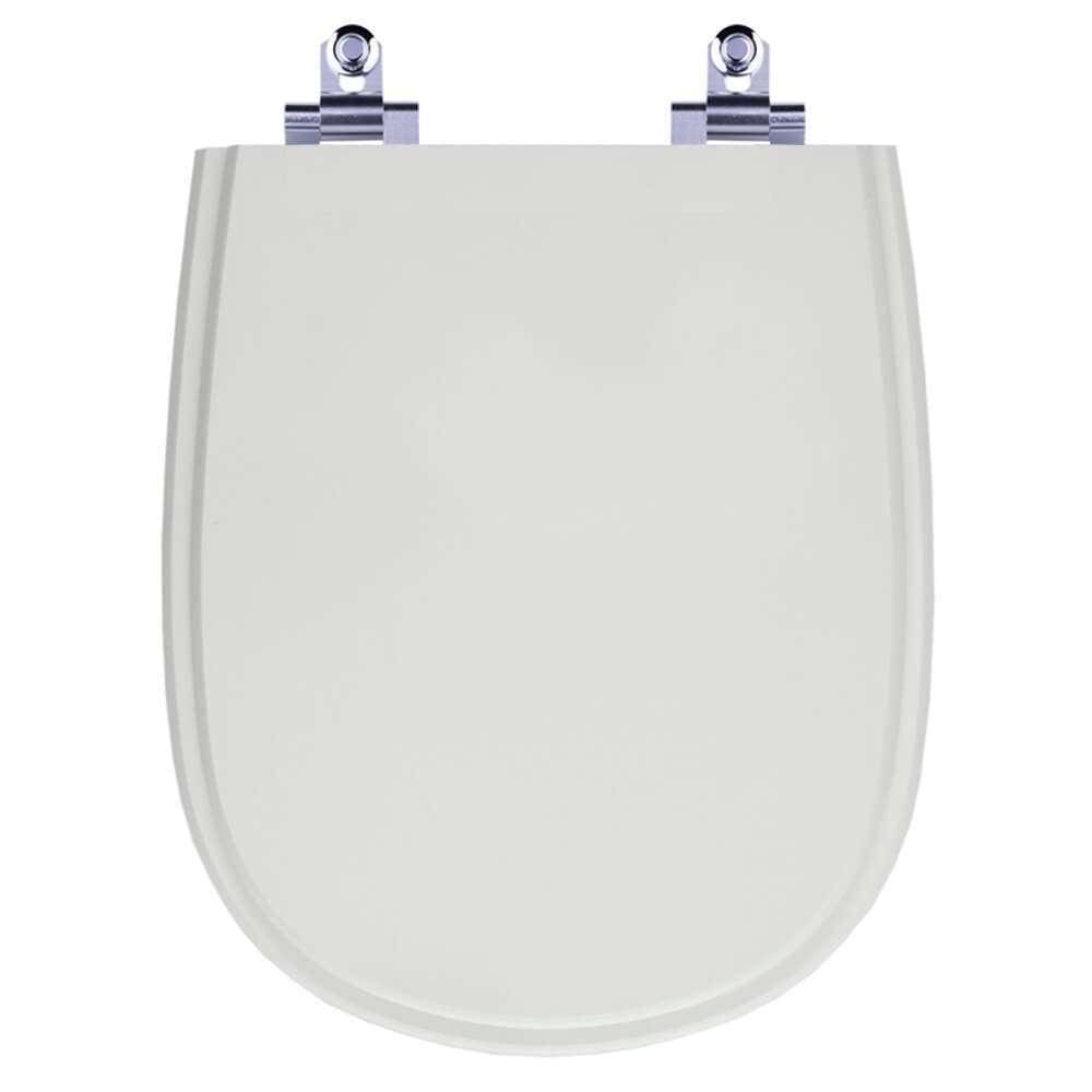 Assento Sanitário Laqueado Soft Close Paris Sterling Silver (cinza Claro) Para Vaso Ideal Standard