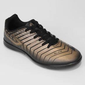 Chuteira Futsal Topper Slick III - Preto+Dourado