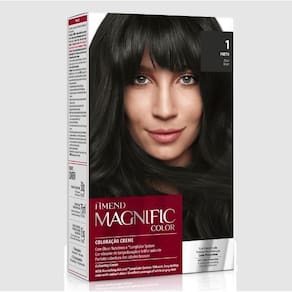 Kit Coloração Amend Magnific Color 1 Preto - 200g