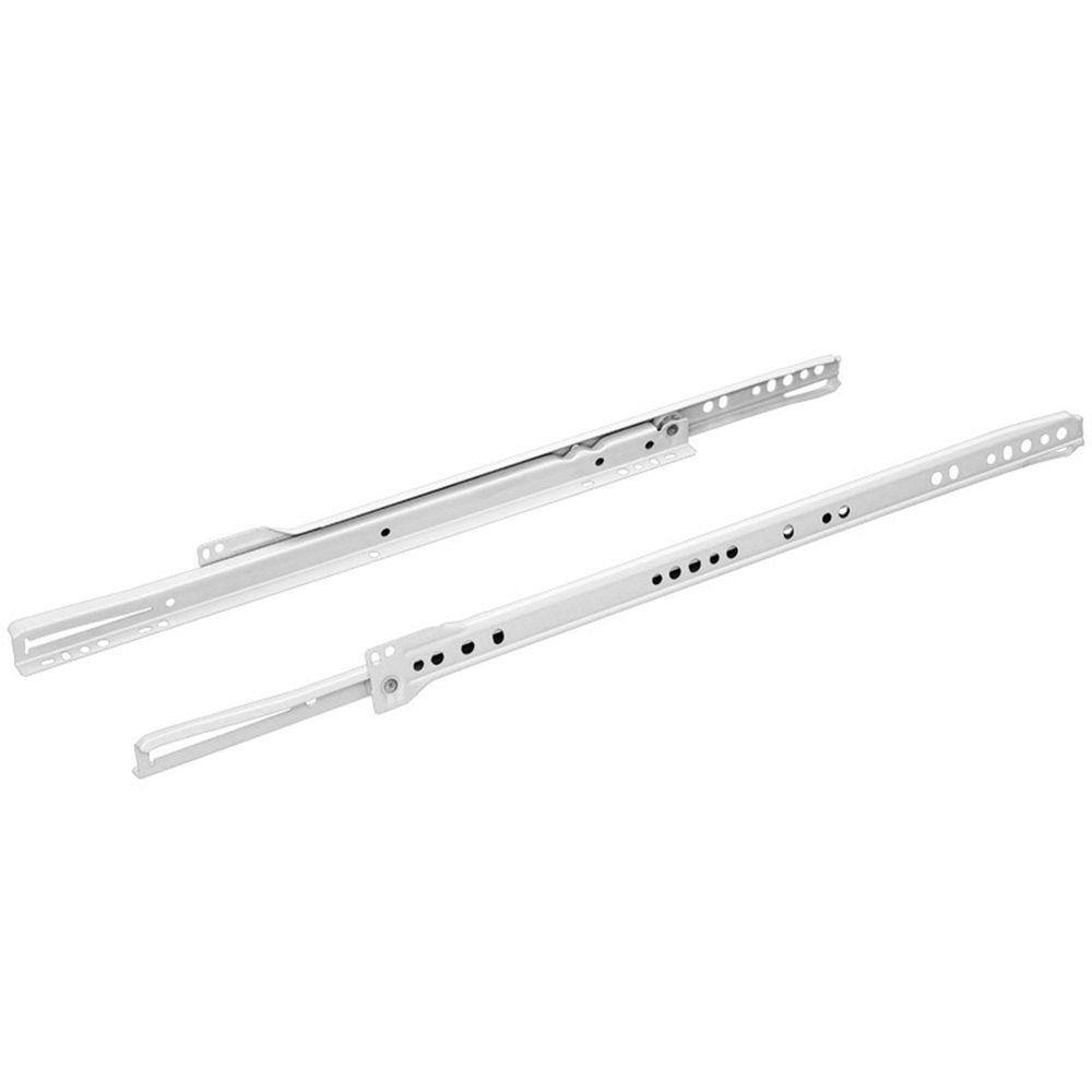 Corrediça FGVTN 15kg Aço Branco 3/4 Comprimento