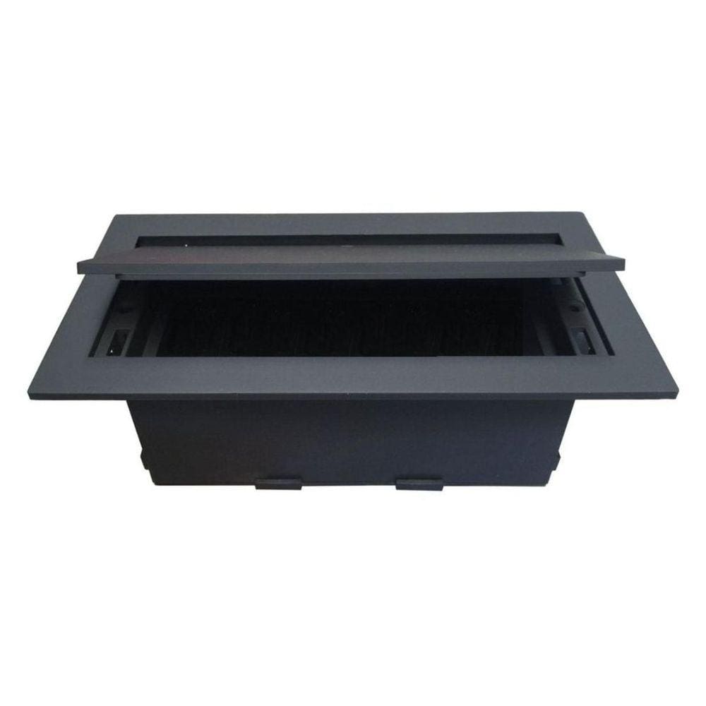 Caixa De Tomada Para Mesa Sem Bloco Abs Preto