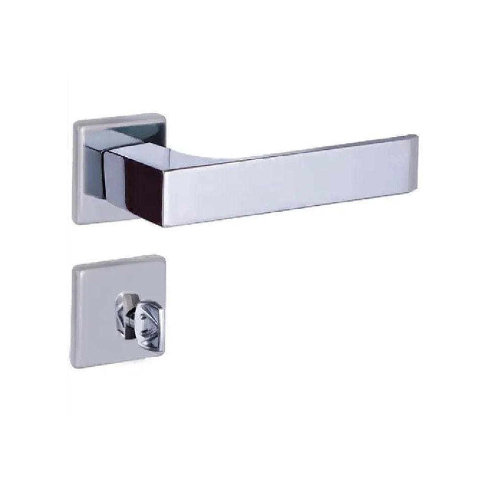 Fechadura Quadratta Reta Cromada Banheiro 4303