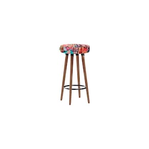 Banqueta Moderna Alta Roma Slim Coca Cola 70cm