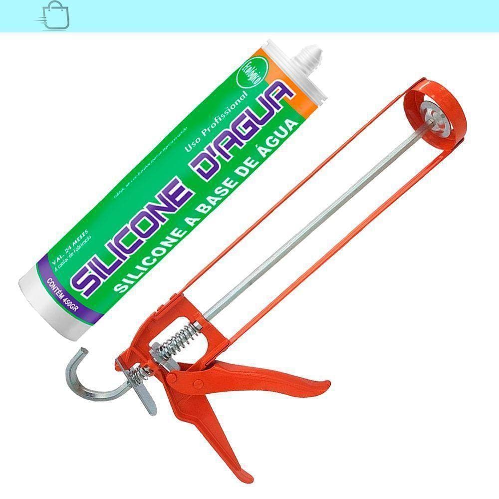 Silicone Bege 450G Selante Acrílico Base Dágua C/Aplicador