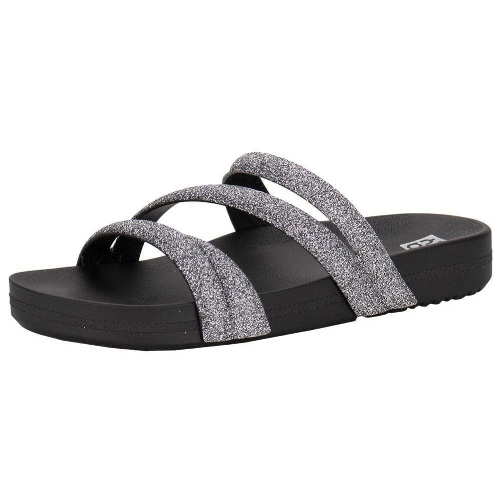 Sandália Feminina Flat Glitter Zaxy - 18956