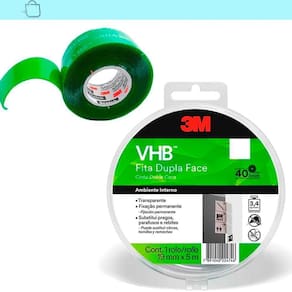 Dupla Face 3M Transparente Extra Forte 3.4Kg 5M X 19Mm