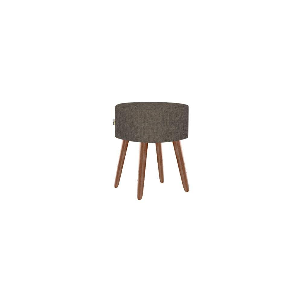 Puff Roma Pés Palito 50cm Marrom 1 Unidade