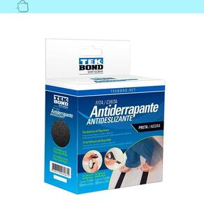 Fita Antiderrapante Autoadesiva Preta 50X5M Tek Bond