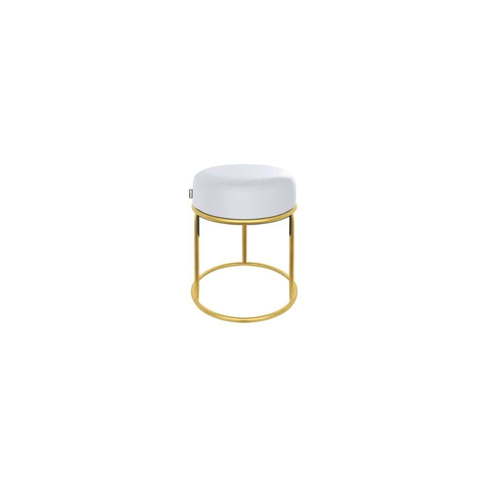 Puff Londres Luxo 50cm Branco