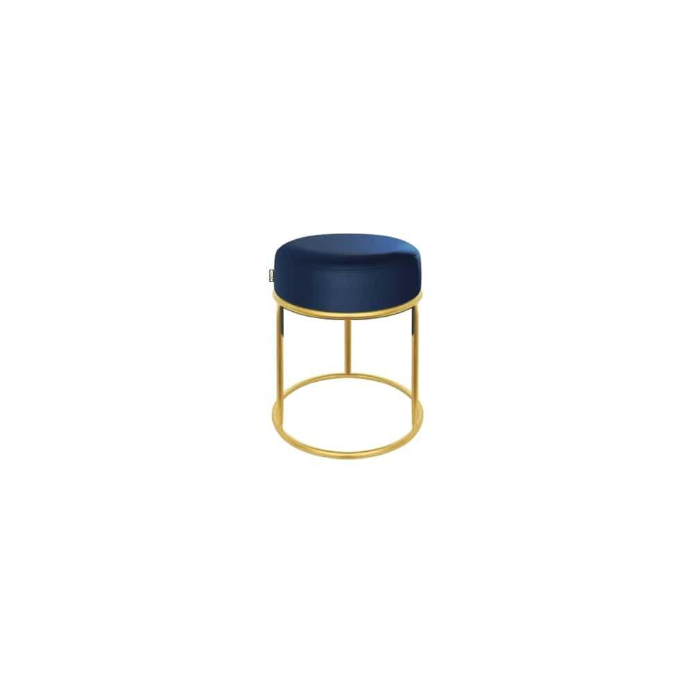 Puff Londres Luxo 50cm Azul