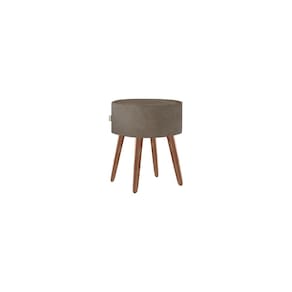 Puff Roma Pés Palito 50cm Marrom Claro 1 Unidade