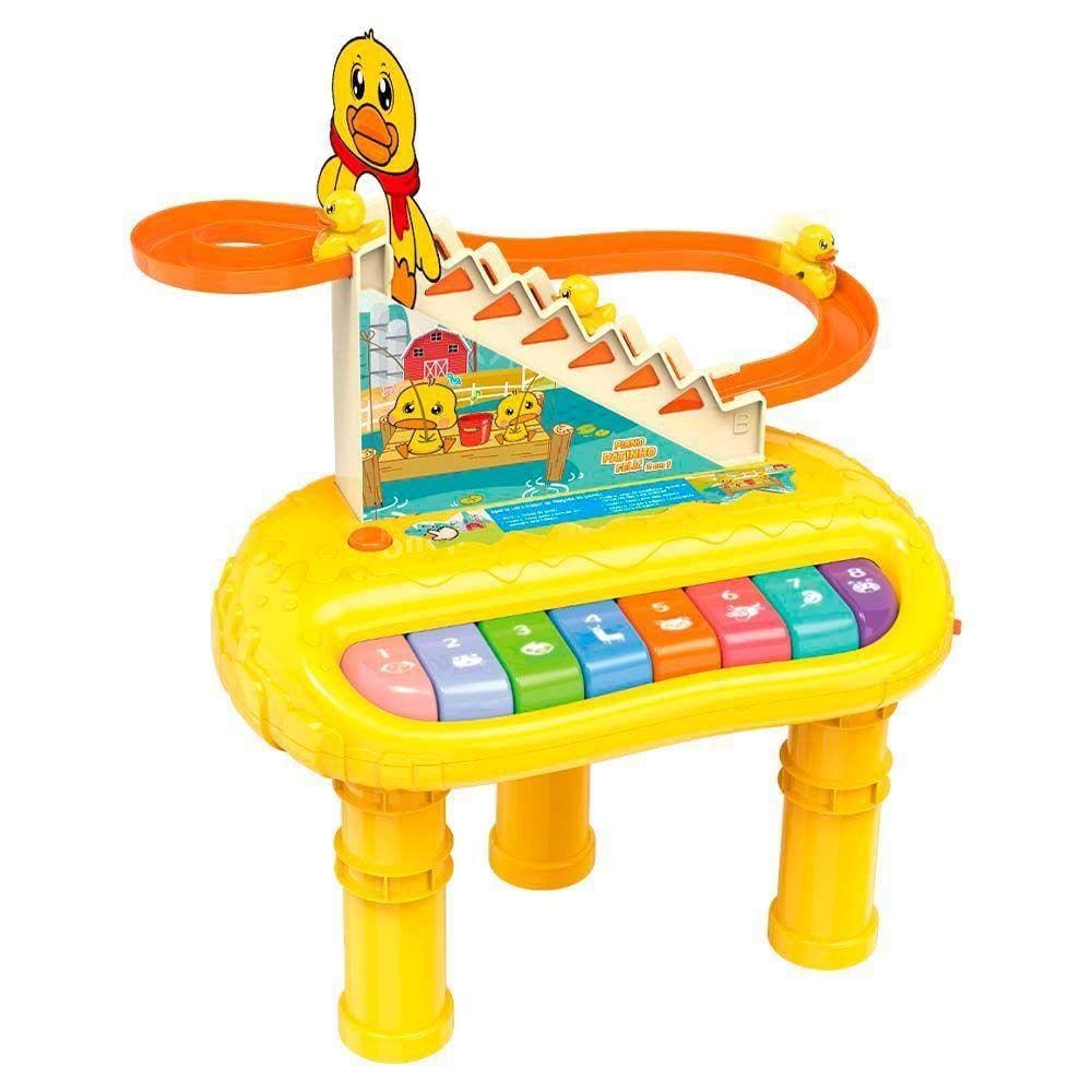 Piano Infantil - 2 Em 1 - Patinho Feliz - Dm Toys