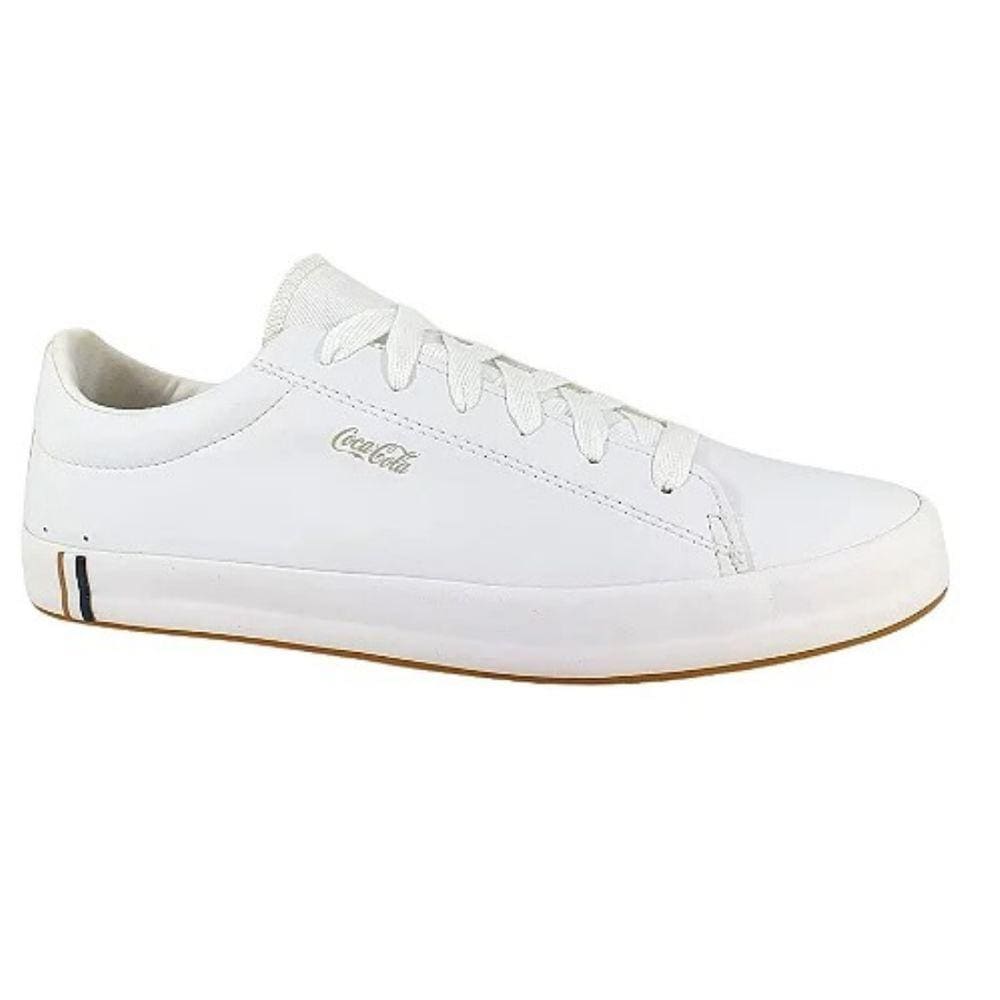 Sapatênis Coca Cola Masculino Torino Casual All White Tênis