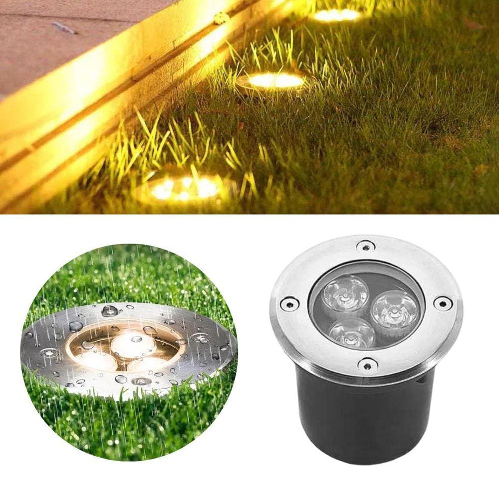 Balizador Spot Led Smd Blindado 3W Branco Quente Bivolt Ip66