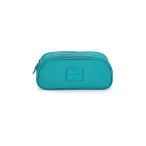 Estojo Duplo Escolar Crinkle Verde - Luxcel