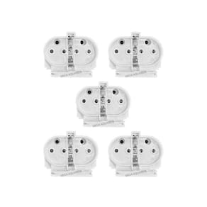 Kit 5 Soquetes 2G11 Base Tomadinha Para Lâmpada Pl 4 Pinos