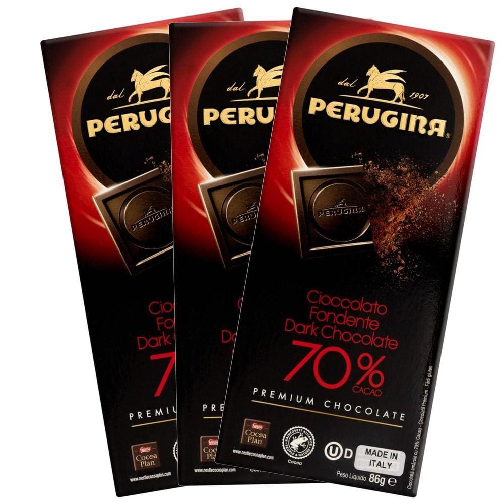 Chocolate Italiano Perugina Nero 70% 85G 3 Unidades