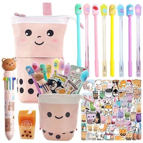 Conjunto de papelaria Primo Lines Kawaii com caneta Boba 61