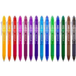 Canetas de gel ParKoo, retráteis, apagáveis, 14 cores, 0,7 mm
